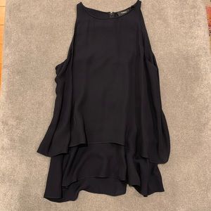 Theory Falice Georgette Layered Tank